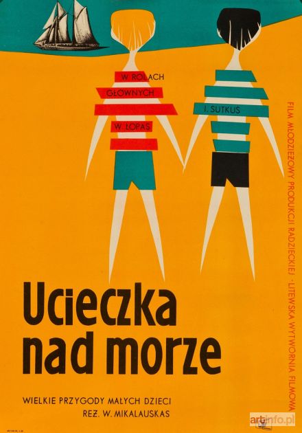 OPAŁKA Roman | PLAKAT, UCIECZKA NAD MORZE, 1960