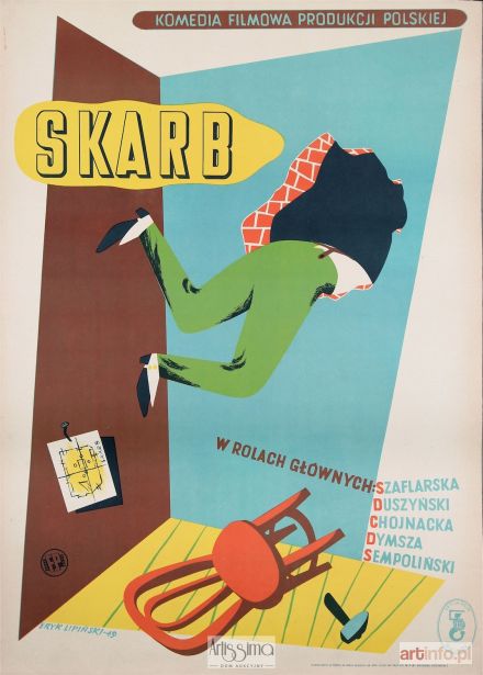 LIPIŃSKI Eryk | Plakat filmowy Skarb, 1949