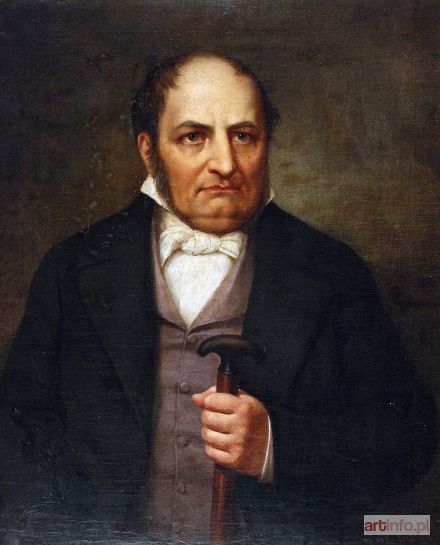 KANIEWSKI Jan Ksawery | Portret mężczyzny z laską, 1864