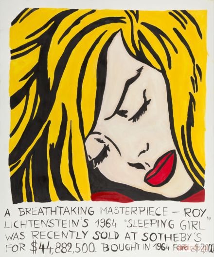 KRAKOWSKI Maciej | Roy Lichtenstein-Sleeping Girl, 2013 r.