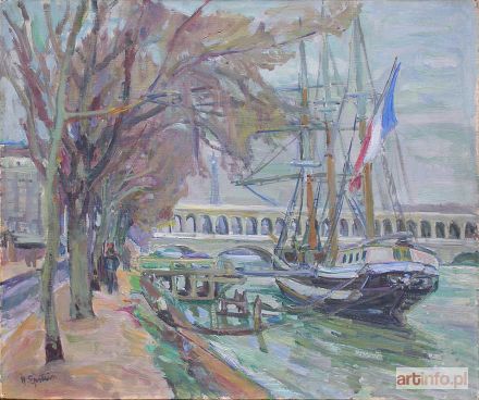 EPSTEIN Henryk (Chaim) | Vue sur la Seine et le pont d`Auteuil