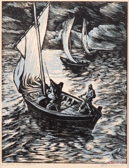 ŻUKOWSKI Stanisław | Rybacy na Zalewie