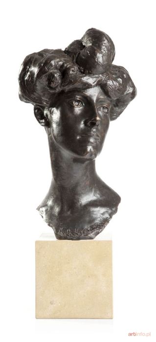 LASZCZKA Konstanty | Głowa portretowa Marii Fałatowej, 1902 r.