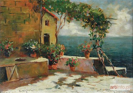 DZIERŻENCKI Eugeniusz | Taras na Capri, przed 1939