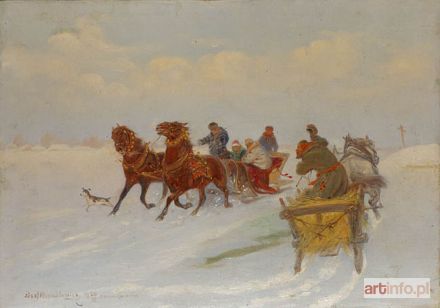 ŚWIRYSZ-RYSZKIEWICZ Józef | SPOTKANIE NA DRODZE, 1920