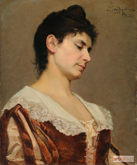 ANDRYCHIEWICZ Zygmunt | PORTRET DAMY, 1888