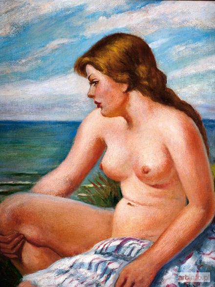 ŻURAWSKI Stanisław | AKT NA TLE MORZA