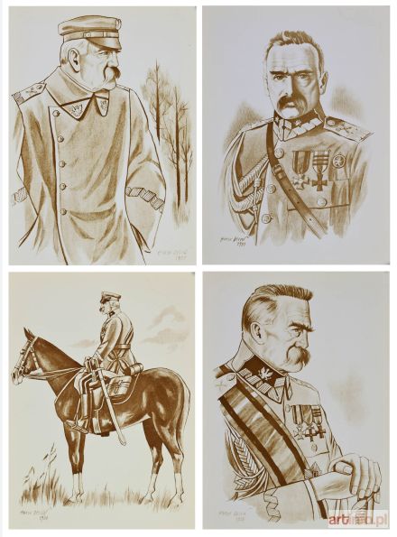 GECOW Henryk | Józef Piłsudski Marszałek Polski - 8 grafik, 1988