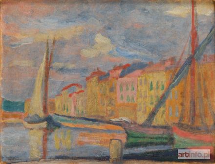 PANKIEWICZ Józef | Port w St. Tropez (Brzeg), 1909 r.