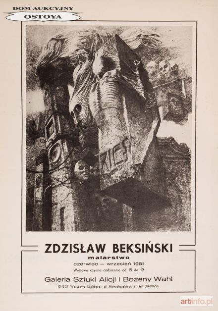 BEKSIŃSKI Zdzisław | PLAKAT WYSTAWY W GALERII SZTUKI ALICJI I BOŻENY WAHL, 1981