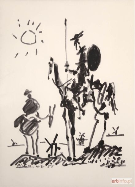 PICASSO Pablo | Don Quichotthe, 1955