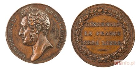 GAYARD Raymond | MEDAL, KRÓL FRANCJI LUDWIK FILIP, 1830