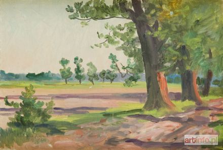 KOSSAK Wojciech | Pejzaż z drzewami, 1935 r.