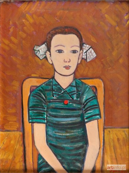 NIESIOŁOWSKI Tymon | Dziewczynka w zielonej sukience, ok. 1956 r.