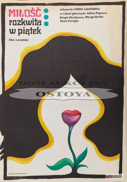 LIPIŃSKA Zuzanna | Plakat do filmu MIŁOŚĆ ROZKWITA W PIĄTEK, 1972