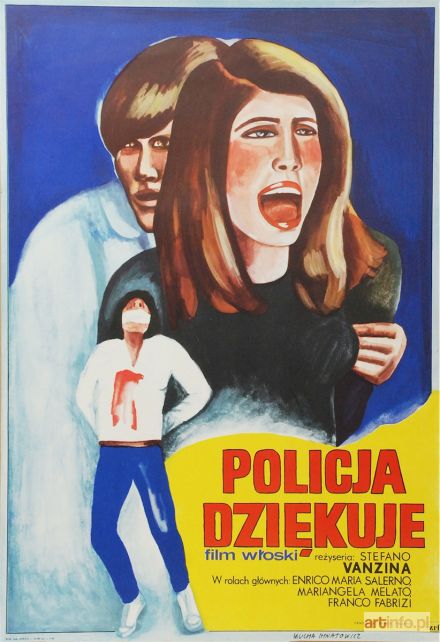 IHNATOWICZ Maria | Plakat do filmu Policja dziękuje w reżyserii Stena - Stefano Vanzina