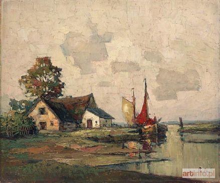 PRIEBE Rudolf | ŁODZIE RYBACKIE U BRZEGU