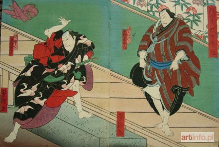 YOSHIKAGE Utagawa | Scena z przedstawienia teatru kabuki