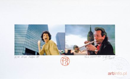 RYBCZYŃSKI Zbigniew | Mick Jagger 87 i HERB ALPERT 1987