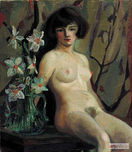 KRZYŻAŃSKI Józef | AKT Z LILIĄ, 1925