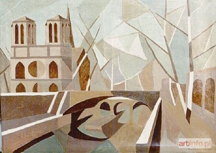 ŁUNKIEWICZ-ROGOYSKA Maria Ewa | Widok na katedrę Notre Dame (1934)