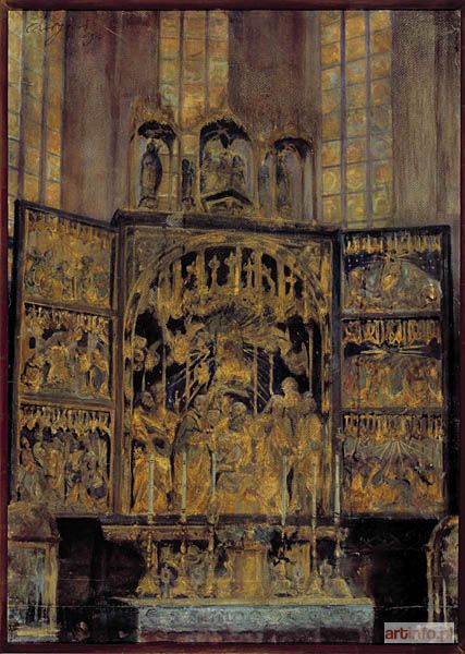 WYCZÓŁKOWSKI Leon | The High Altar by Veit Stoss (Wit Stwosz) at Saint Mary`s Church in Cracow