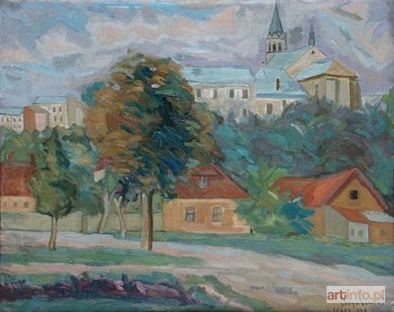 HRYNKOWSKI Jan Piotr (Hryńkowski) | Pejzaż z Sanoka, 1948