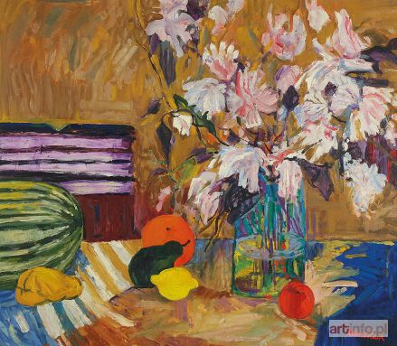 SZANCENBACH Jan | Różowe kwiaty, 1997