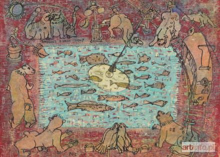 ŻUREK Andrzej | Kompozycja z rybami, 2007 r.