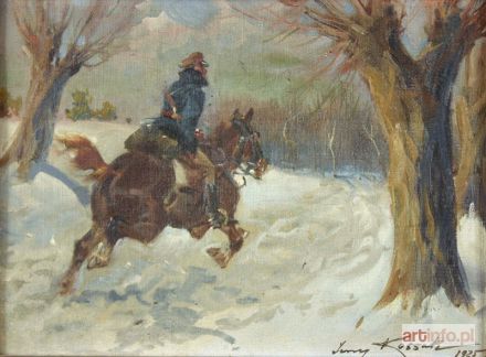 KOSSAK Jerzy | Na patrolu, 1925