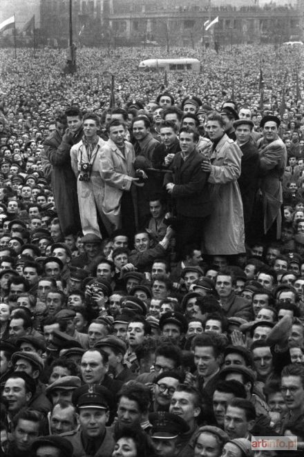 PRAŻUCH Wiesław | Wiec na Placu Defilad w Warszawie, 24 października 1956