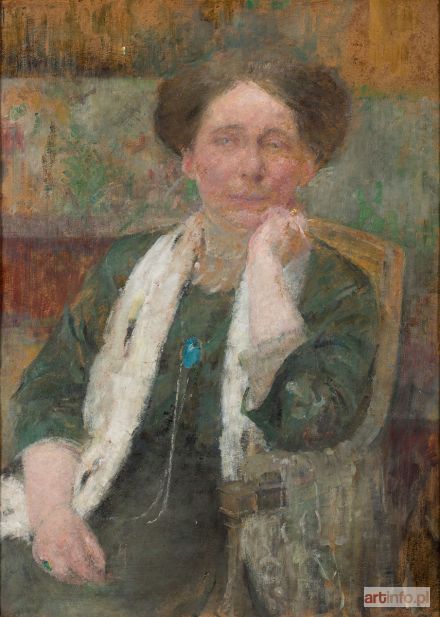 BOZNAŃSKA Olga | Portret kobiety w szalu, ok. 1912-1913