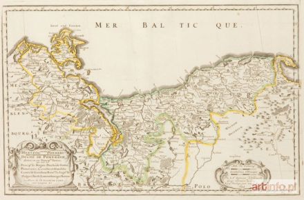 SANSON Nicolas | Mapa Księstwa Pomorskiego, 1654 r.