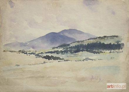 FAŁAT Julian | Zimowy pejzaż z Bystrej, 1918