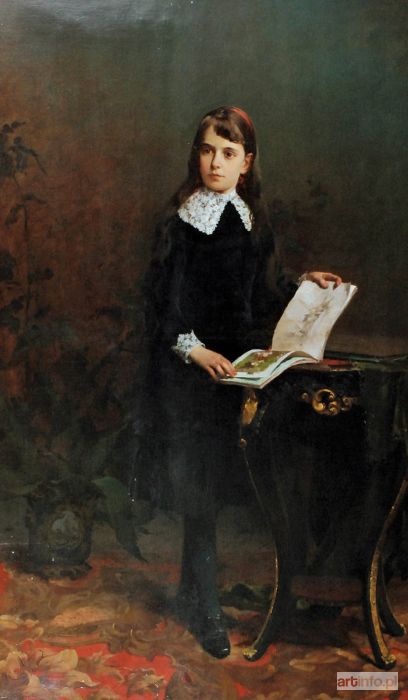 ALCHIMOWICZ Kazimierz | Portret dziewczynki, 1885