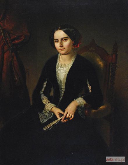 REICHAN Alojzy | Portret młodej kobiety, 1855