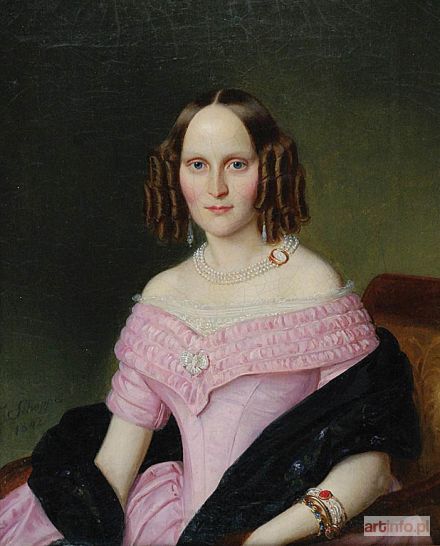 SCHOPPE Julius | Portret młodej kobiety, 1842