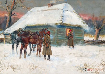 KOSSAK Jerzy | Przybyli ułani, 1935