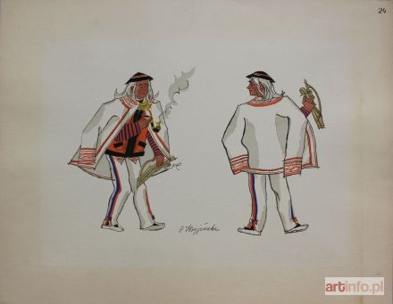 STRYJEŃSKA Zofia | Z teki 'Polish Peasants costumes', pl. 24 (Copyright by C. Szwedzicki, 1939)