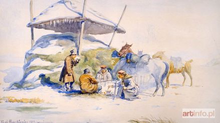 ŚWIRYSZ-RYSZKIEWICZ Józef | POSIŁEK POWSTAŃCÓW STYCZNIOWYCH PRZY BROGU, 1918