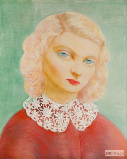 KISLING Mojżesz | Portret dziewczyny w kołnierzyku, około 1938 r.