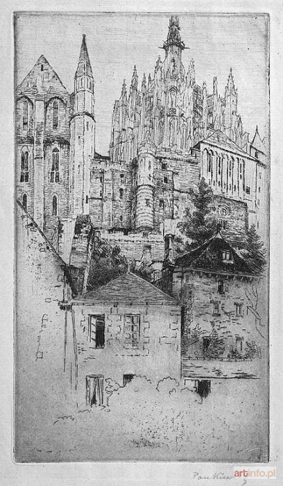 PANKIEWICZ Józef | L'Abbaye du Mont St. Michel, przed 1907