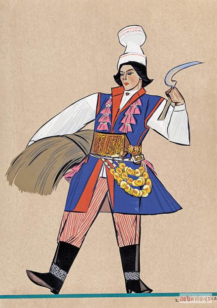 STRYJEŃSKA Zofia | ŻNIWIARZ W STROJU KRAKOWSKIM, 1939