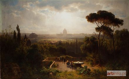 Closs Gustav P. | Veduta di Roma del Pincio, 1869