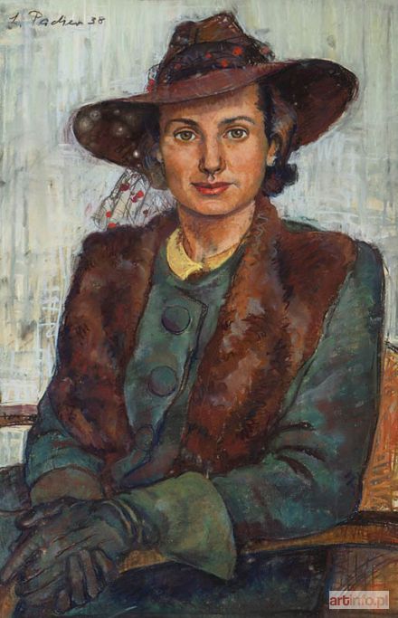 PACHER Liselotte | PORTRET KOBIETY W KAPELUSZU, 1938