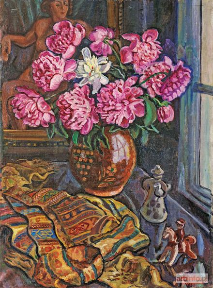 KOPYSTYŃSKI Stanisław | PEONIE W DZBANIE, 1945