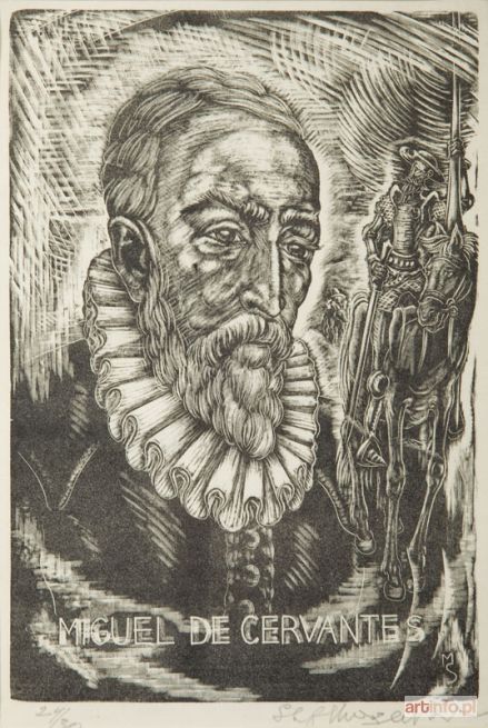 MROŻEWSKI Stefan | Portret Miguela de Cervantesa, 1947 r.