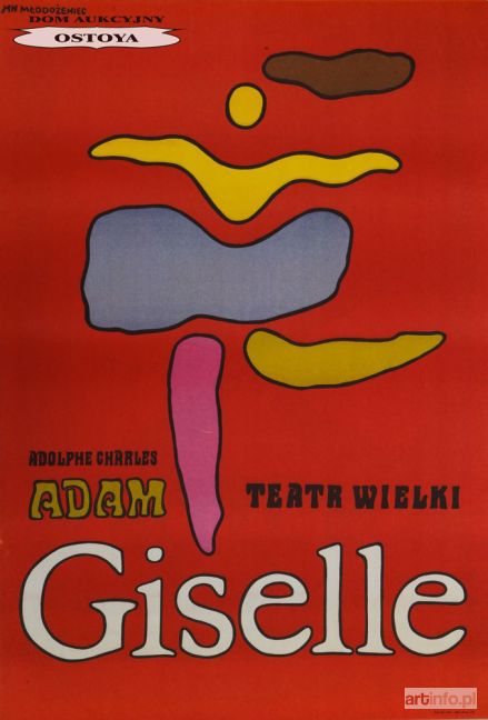 MŁODOŻENIEC Jan | Plakat ADOLPHE ADAM, GISELLE, 1968