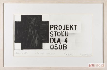 SUSID Paweł | PROJEKT STOŁU DLA CZTERECH OSÓB, 1985/2001