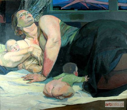 WRÓBLEWSKI Andrzej | UWAGA, NADCHODZI! (NALOT, ALARM), 1955